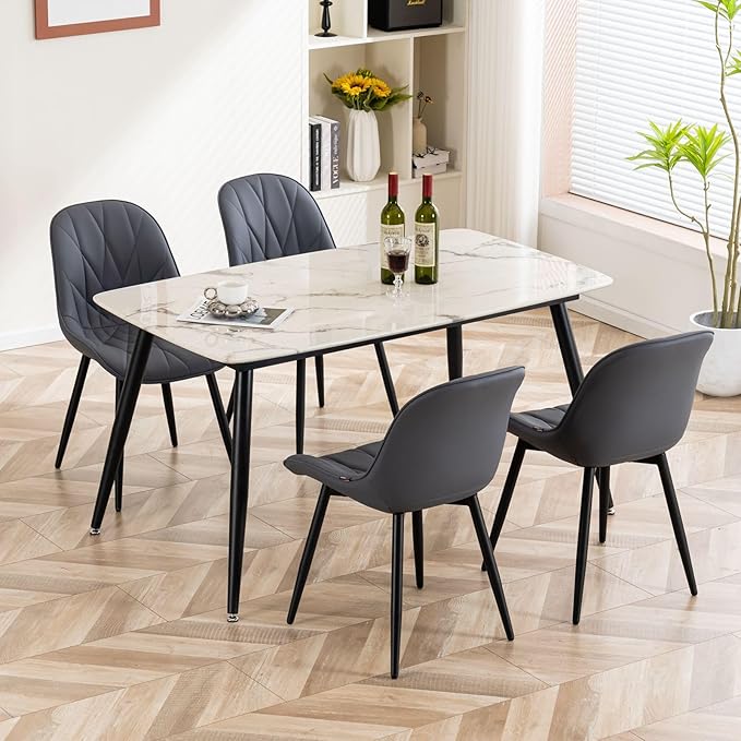 Rowill Dining Chairs Set of 2 Modern Kitchen Chairs - Image 6