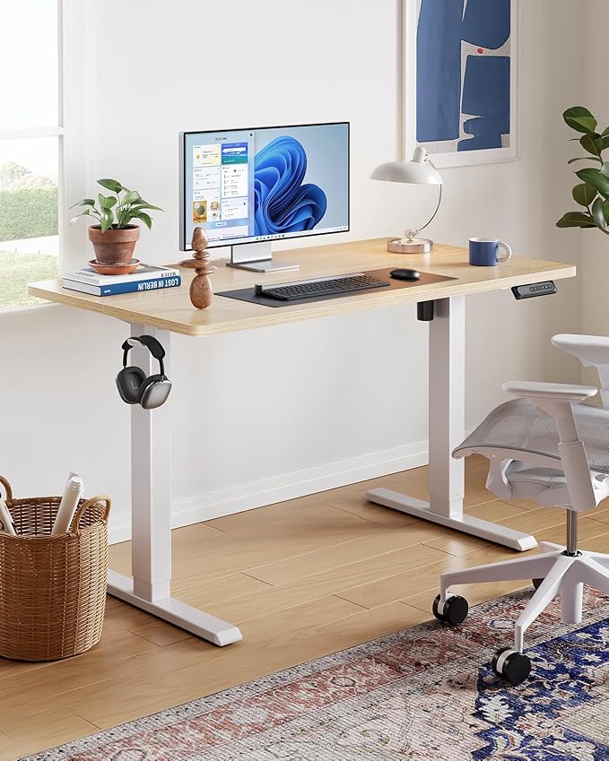 HUANUO 40" x 24" Electric Standing Desk Adjustable Height, 4 Memory Height - Image 2