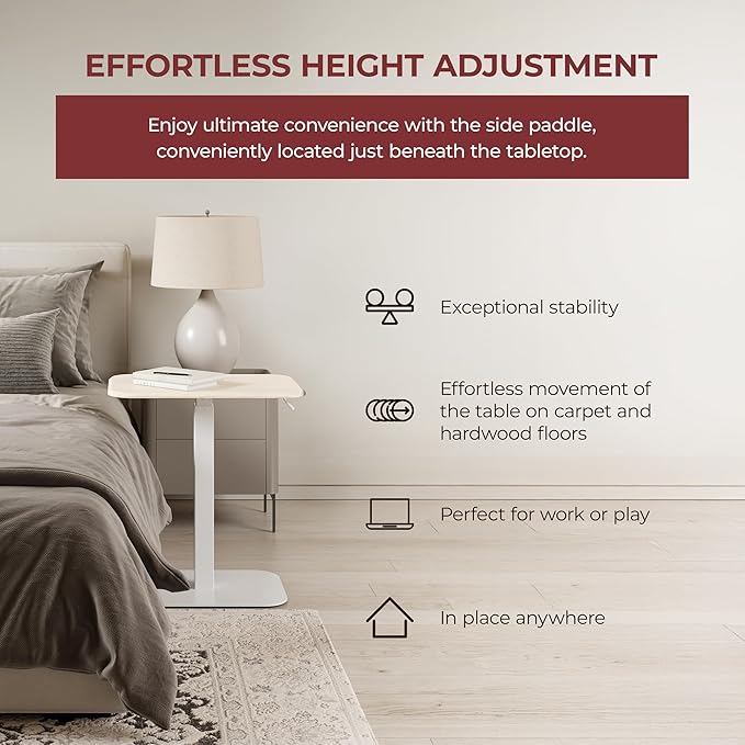 ERGOHOME™ ELEVANCE TABLE™ Height Adjustable Side Table - Image 5
