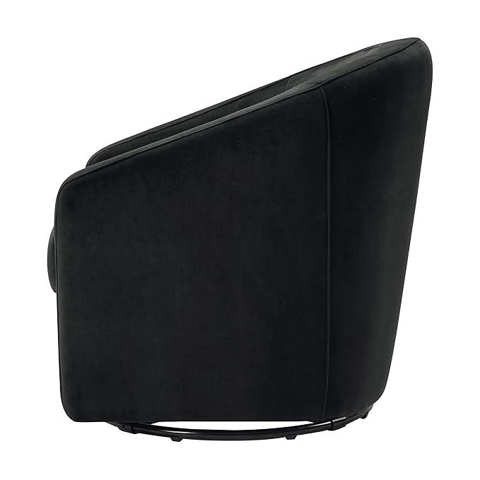 babyletto Madison Swivel Glider in Black Velvet, 61.6 lb - Image 5