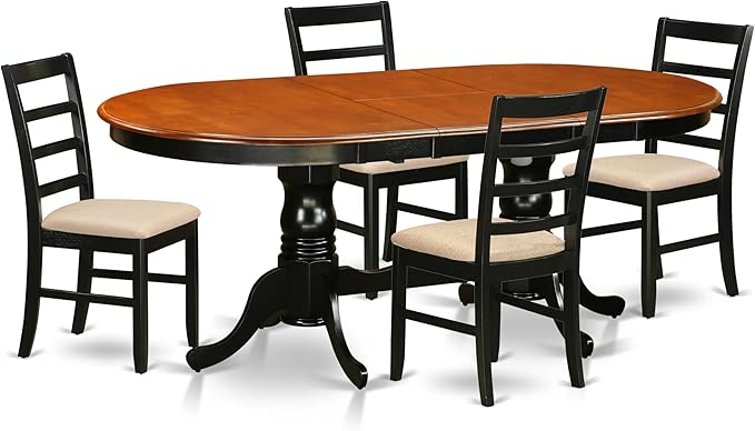 East West Furniture PLPF5-BCH-C 5 Piece Kitchen Table Set by EastWestFurniture