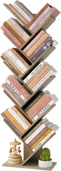 Hoctieon 10 Tier Tree Bookshelf, 10 Shelf Bookcase, Free Standing Tree Bookcase by Hoctieon