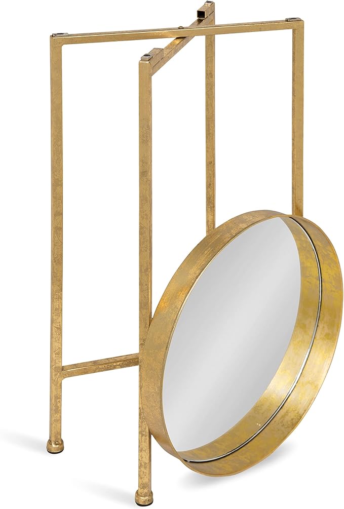 Kate and Laurel Celia Round Metal Foldable Accent Table - Image 5