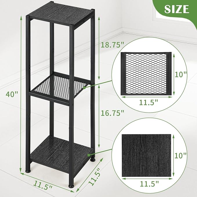 Extra Tall Plant Stand Indoor, 40 Inch Plant Stands, 3 Tier Metal Plant Stand - Image 5