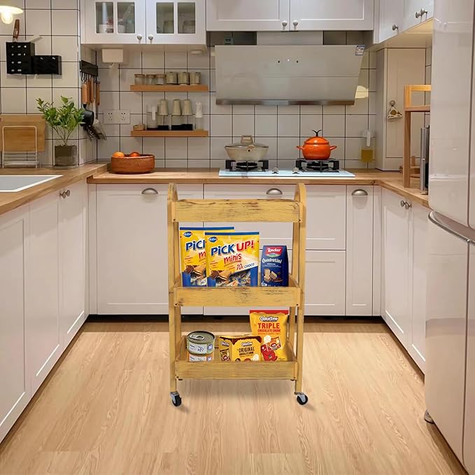 3-Tier Rolling Utility Cart - Image 3