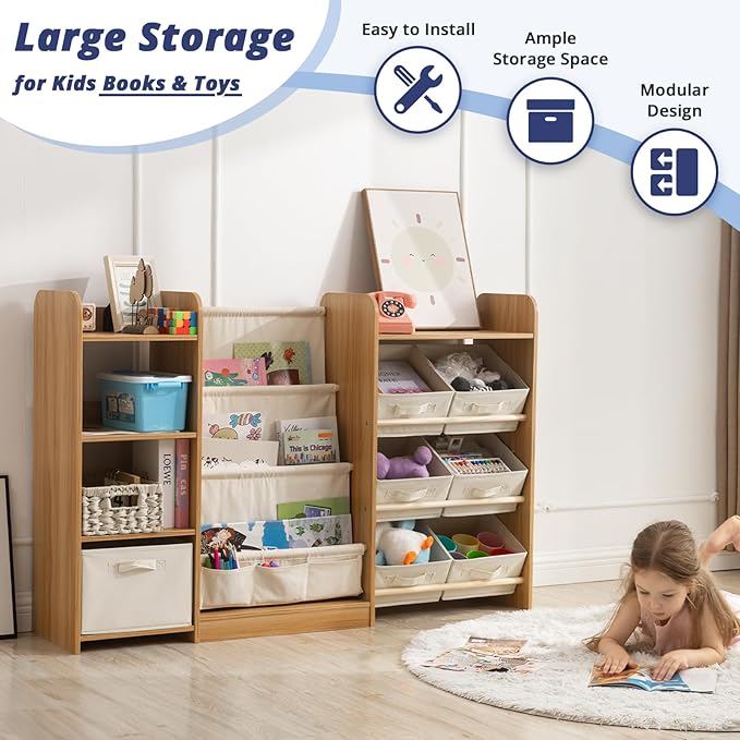 Kids Toy Book Storage Organizer - Image 5