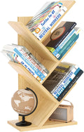 5 Tier Tree Book Shelf, Small Desktop Bookshelf by SHEEPAM