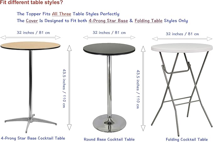 2-Pack Gold Spandex Table Topper Cap - Image 4