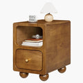 Solid Wood Nightstand, Narrow Night Stand by MVPSONAG