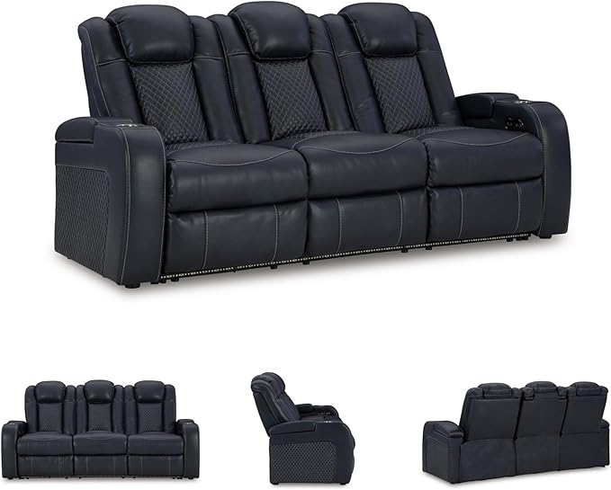 Signature Design by Ashley Fyne-Dyme Contemporary Power Reclining Sofa - Image 7