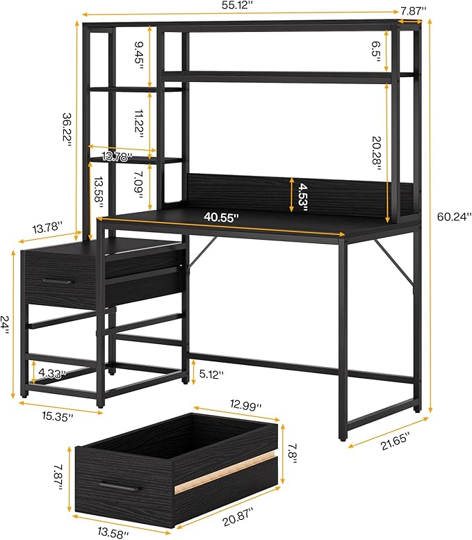 Tribesigns 55 Inch Computer Desk - Image 2