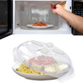 Magnetic Splatter Cover, 12-Inch Clear BPA-Free Food Lid, Vented Plate Guard by HoverCover