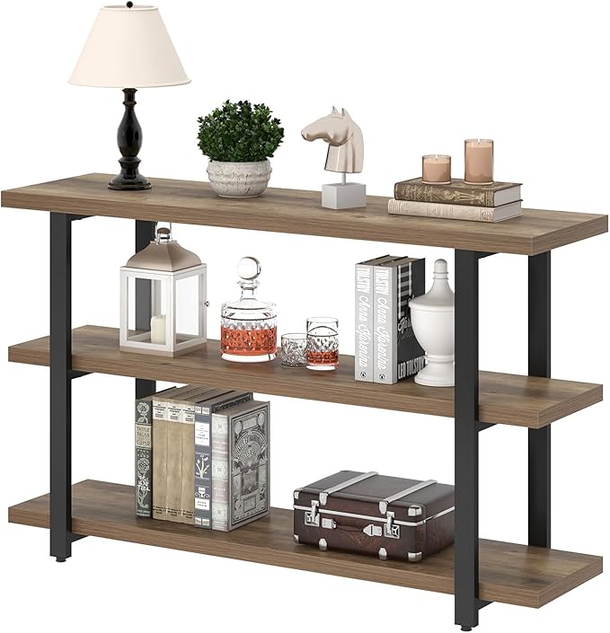 FOLUBAN Console Tables for Entryway, Modern Sofa Table - Image 8