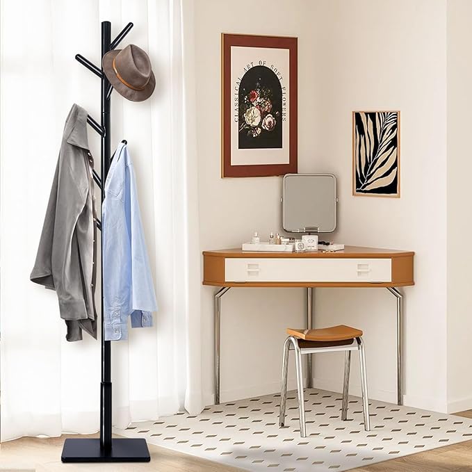 Yawinhe Coat Rack, Sturdy Woode Stand Tree - Image 3