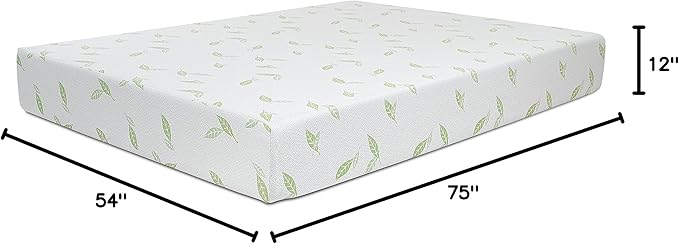 NapQueen Full Size, 12 Inch Anula Green Tea Infused Memory Foam Mattress - Image 2