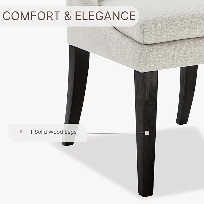 Upholstered Dining Chairs Modern Sidechair Performance Fabric High Back - Image 5