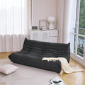 N&V Fireside Chair, Mid Century Armless Floor Sofa, Soft Premium Microfiber by NV