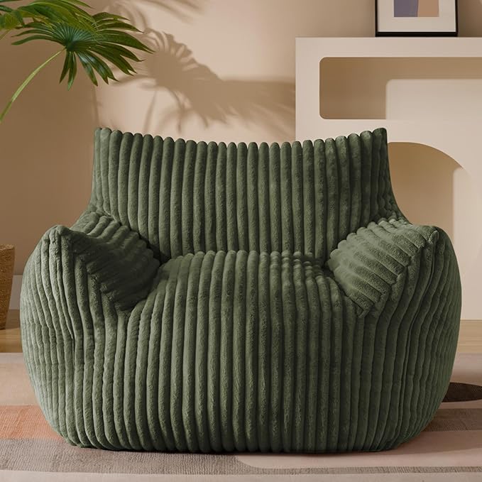 Giant Plush Bean Bag Chair for Adults by Gericco
