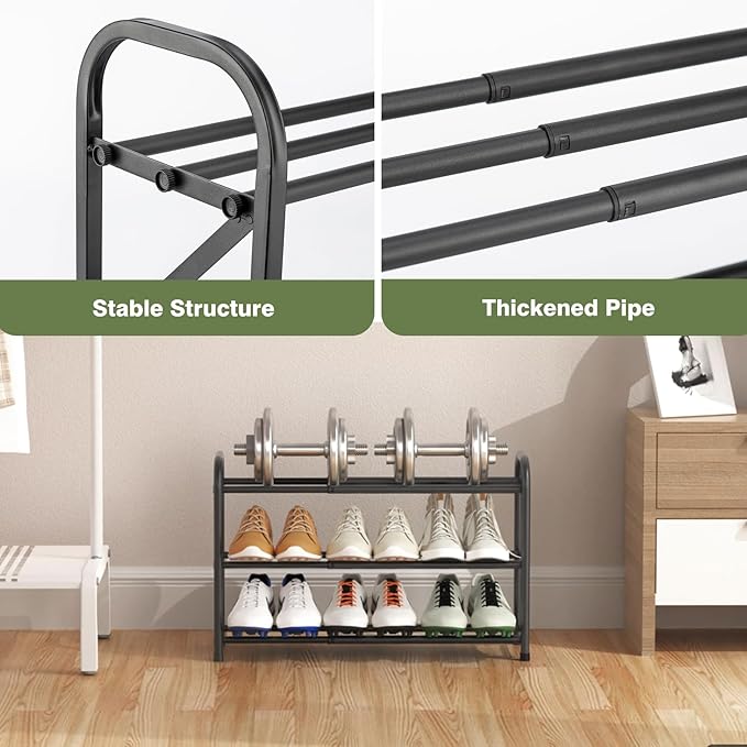 3-Tier Shoe Rack for Closet - Image 4