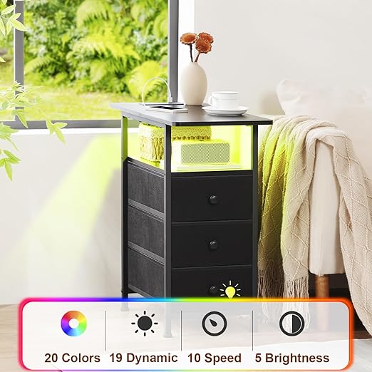 AMHANCIBLE Narrow End Table Living Room - Image 5