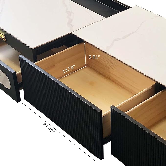 POVISON Fully-Assembled Modern TV Stand - Image 5