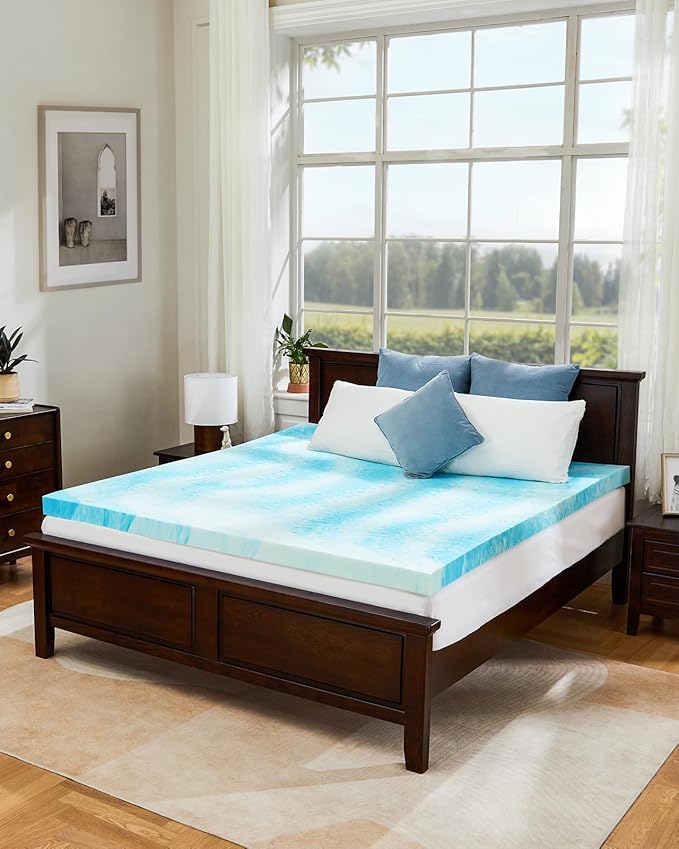 PERLECARE 4 Inch Twin XL Memory Foam Mattress Topper, Cooling Gel Infused - Image 7