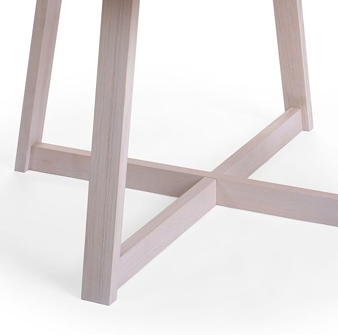 Plank+Beam Round Dining Table, 47 Inch Solid Wood Kitchen Table, Farmhouse - Image 5