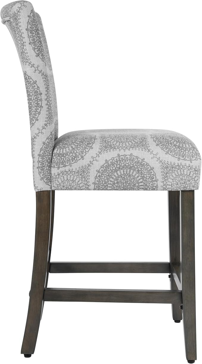 HomePop Upholstered Counter Height Barstool - Image 5