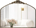 AIXI HOME Black Arched Mirror, Baroque Wall Mounted Mirror by AIXI+HOME