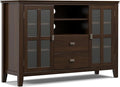 SIMPLIHOME Artisan SOLID WOOD 53 inch Wide Transitional TV Media Stand in by SimpliHome