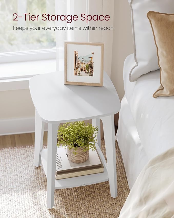 VASAGLE Side Table, Small Square End Table - Image 4
