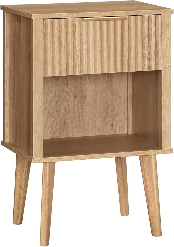 End Table, Fluted Night Stand, Modern Side Table, Bedside Table - Image 8