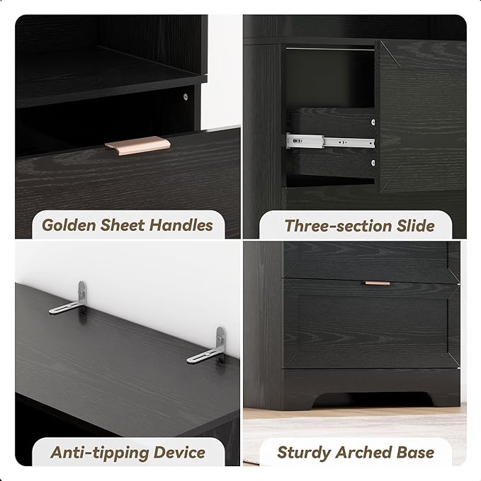 Modern Black Bookshelves and Bookcases - Image 7