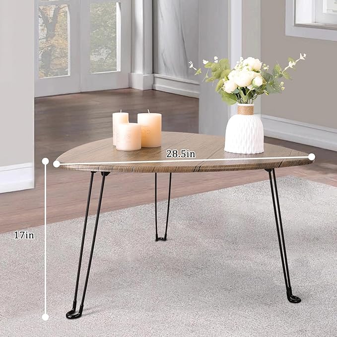 Folding Coffee Table for Living Room Small Wooden Folding Tables - Image 5