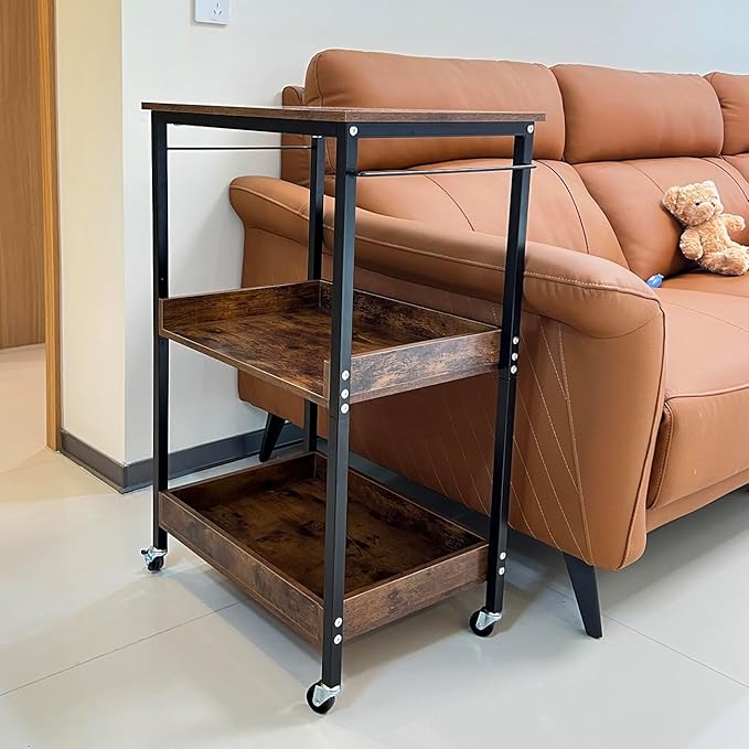 3-Tier Rolling Utility Cart - Image 7