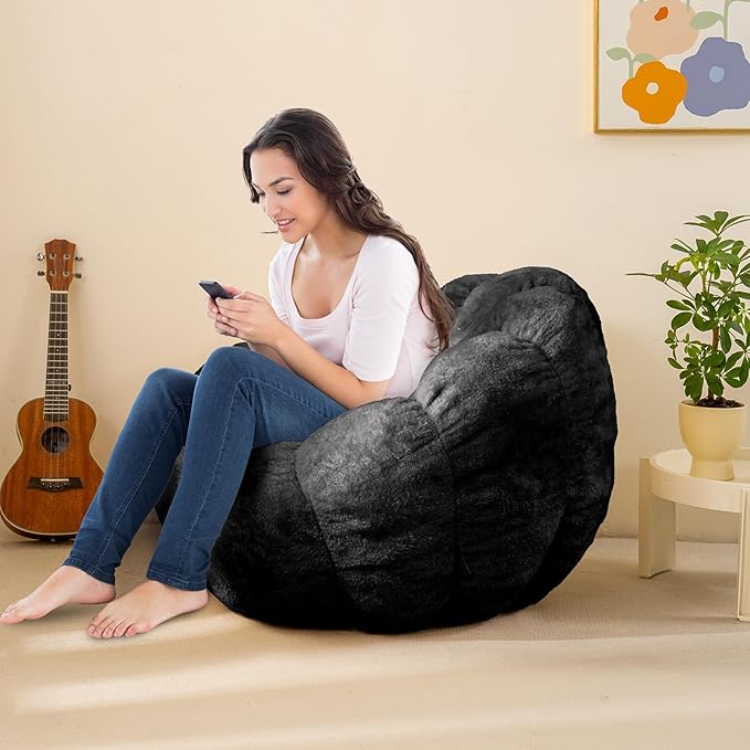 Pumpkin Bean Bag Sofa Chair, Bean Bag Chair - Image 7
