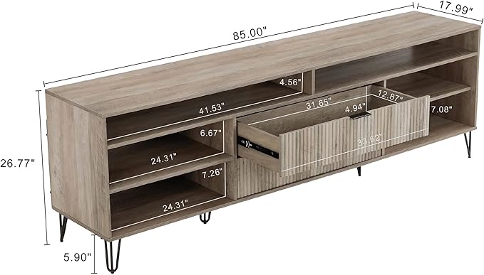 Manhattan Comfort Dumbo Mid Century Modern TV Stand - Image 3