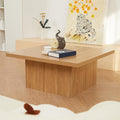 Square Cocktail Living Room Coffee Table Engineered Eco-Friendly Wood Look by NIUBEST