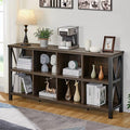 FATORRI 8 Cube Storage Organizer Bookshelf, Rustic Wood Cubby Bookcase by FATORRI