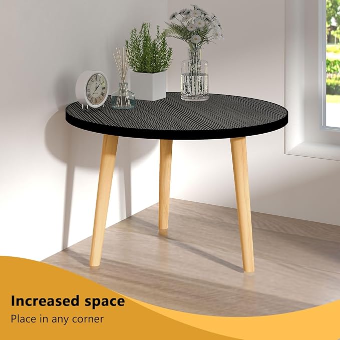 Round Coffee Table Low Table - Image 9