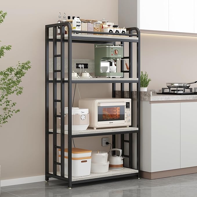 Adjustable 4-Tier Heavy Duty Kitchen Baker's Rack by METYERRY