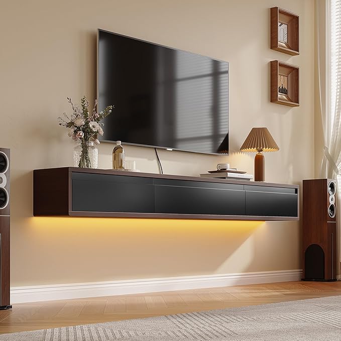 Floating TV Stand Matte Finish, Floating TV Console, Under TV Shelf - Image 3
