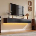 Floating TV Stand Matte Finish, Floating TV Console, Under TV Shelf by FloatiCasa
