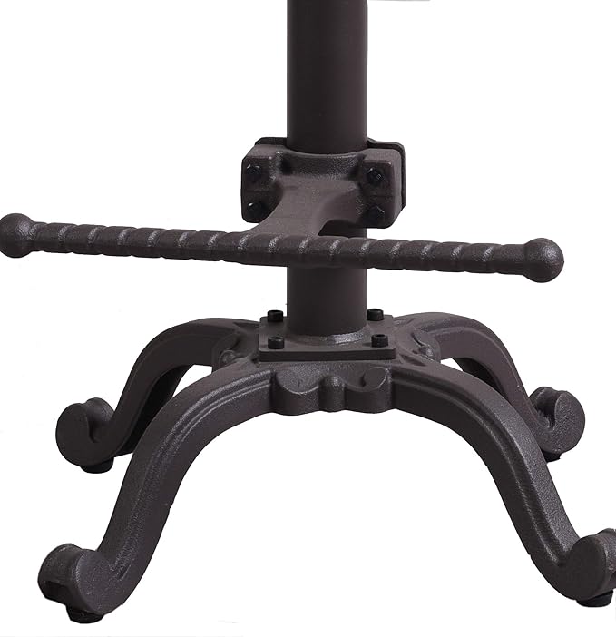 Topower Industrial Retro Vintage Farm Wooden Tractor Stool Kitchen Swivel - Image 7