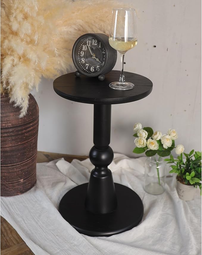 Round Side Table, 11.6 Inch Modern Accent End Table - Image 2