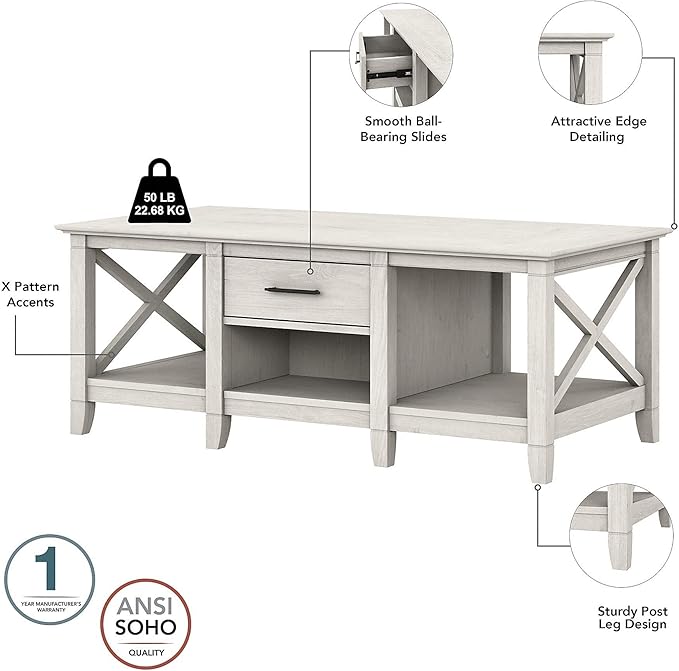 Bush Furniture Key West Coffee Table - Image 4
