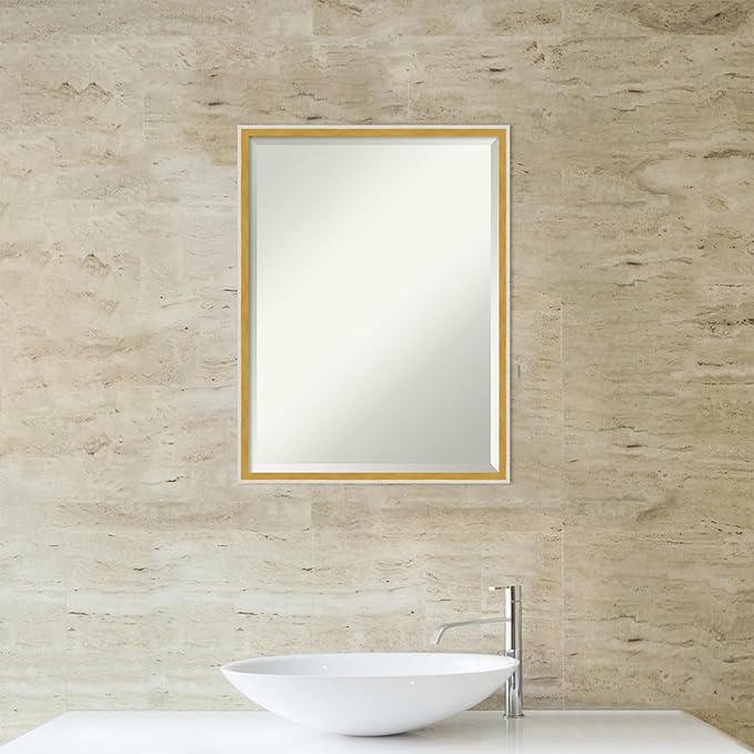 Amanti Art White Bathroom Mirror - Image 6