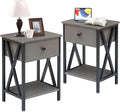 VECELO Nightstands Set of 2, Modern Bedside End Tables, Night Stands by VECELO