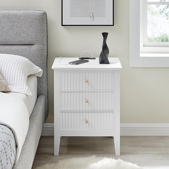 OCANDO White Bed Side Table - Image 5