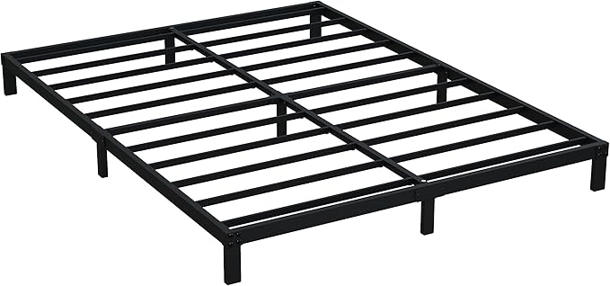 7 Inch Full Bed Frame No Box Spring Need, Low Profile Metal Platform Full Size - Image 8